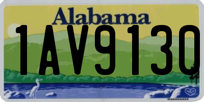 AL license plate 1AV9130