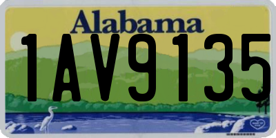 AL license plate 1AV9135