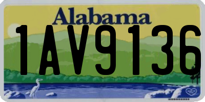 AL license plate 1AV9136