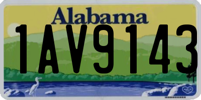 AL license plate 1AV9143