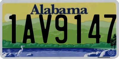 AL license plate 1AV9147