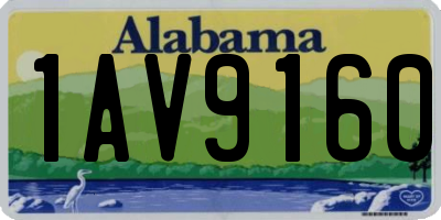 AL license plate 1AV9160