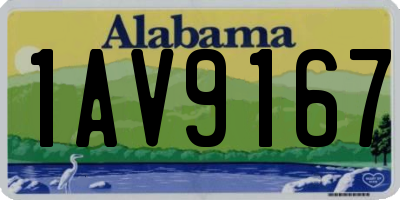 AL license plate 1AV9167