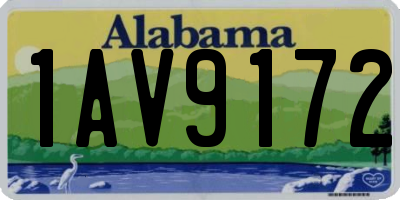 AL license plate 1AV9172
