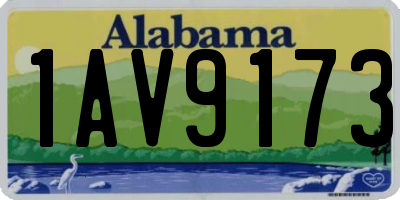 AL license plate 1AV9173