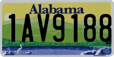 AL license plate 1AV9188