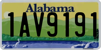 AL license plate 1AV9191