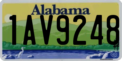 AL license plate 1AV9248