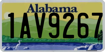 AL license plate 1AV9267