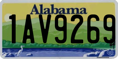 AL license plate 1AV9269