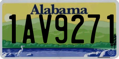 AL license plate 1AV9271