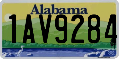 AL license plate 1AV9284