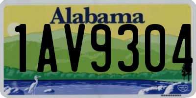 AL license plate 1AV9304