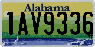 AL license plate 1AV9336