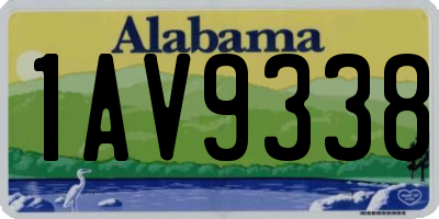 AL license plate 1AV9338