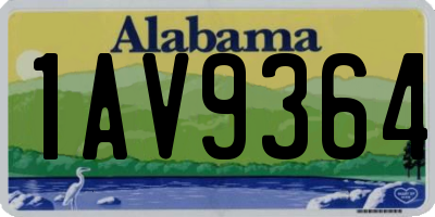 AL license plate 1AV9364