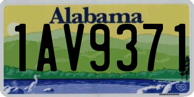 AL license plate 1AV9371