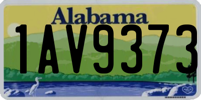 AL license plate 1AV9373