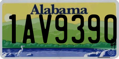 AL license plate 1AV9390