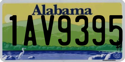 AL license plate 1AV9395