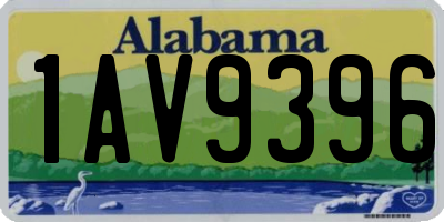 AL license plate 1AV9396