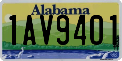 AL license plate 1AV9401