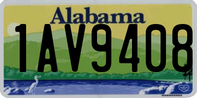 AL license plate 1AV9408