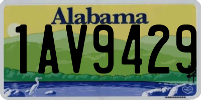 AL license plate 1AV9429