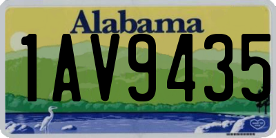 AL license plate 1AV9435