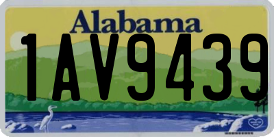 AL license plate 1AV9439