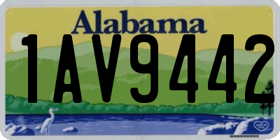 AL license plate 1AV9442