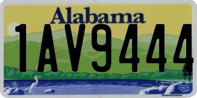 AL license plate 1AV9444
