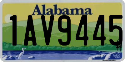 AL license plate 1AV9445