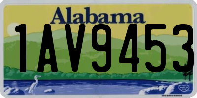 AL license plate 1AV9453