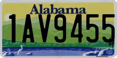 AL license plate 1AV9455