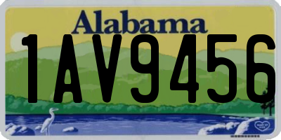 AL license plate 1AV9456