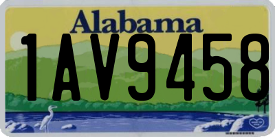 AL license plate 1AV9458