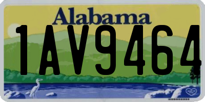 AL license plate 1AV9464