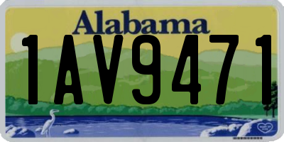 AL license plate 1AV9471