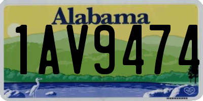 AL license plate 1AV9474