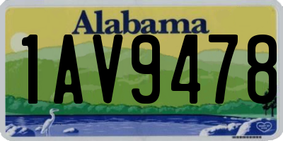 AL license plate 1AV9478