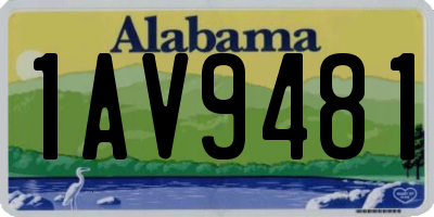 AL license plate 1AV9481