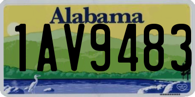 AL license plate 1AV9483