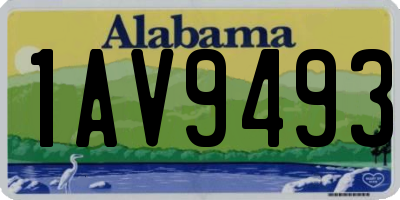 AL license plate 1AV9493