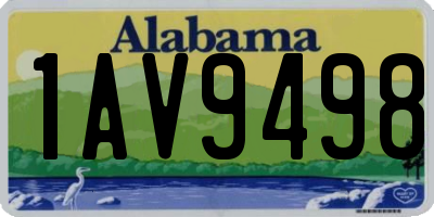 AL license plate 1AV9498