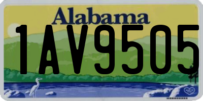AL license plate 1AV9505