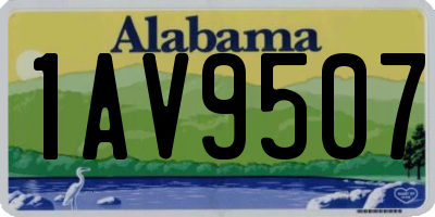 AL license plate 1AV9507