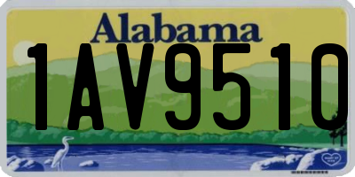 AL license plate 1AV9510