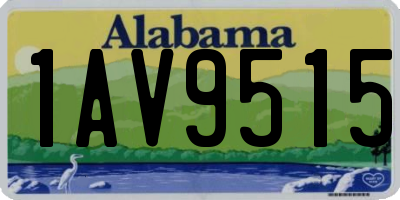 AL license plate 1AV9515