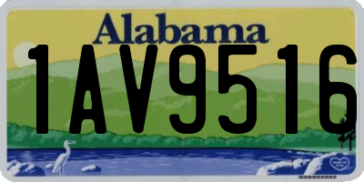 AL license plate 1AV9516